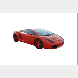 Lamborghini - Red - Exotic Cars Posters and Art